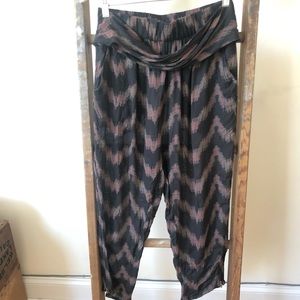 Free People Ikat Print Harem Pants